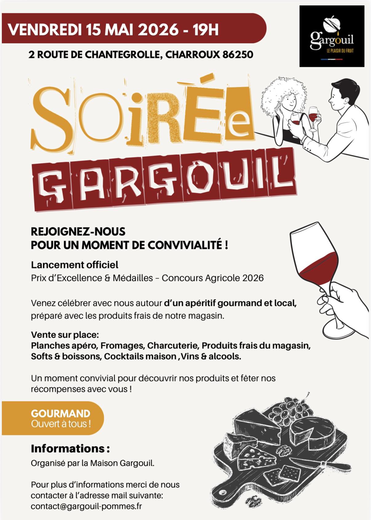 Soirée Gargouil Chantegrolle Charroux 2026-05-15