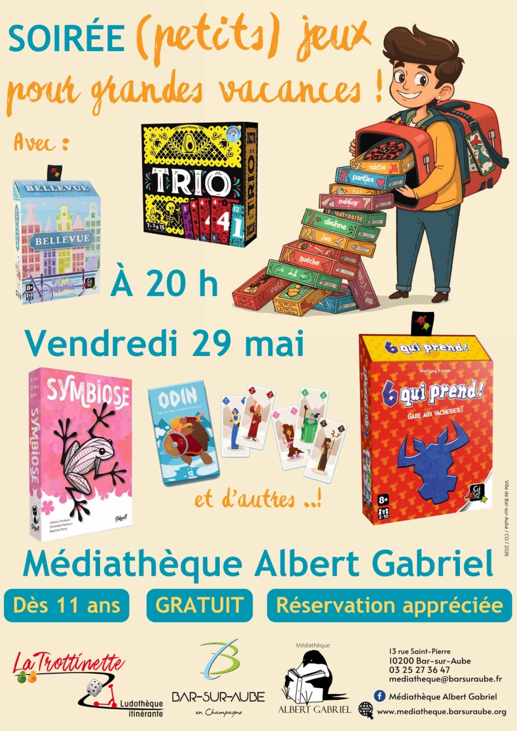 Soirée jeux  Bar-sur-Aube