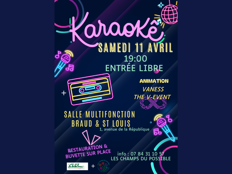 Soirée Karaoké à Braud Salle Multifonctions Braud-et-Saint-Louis