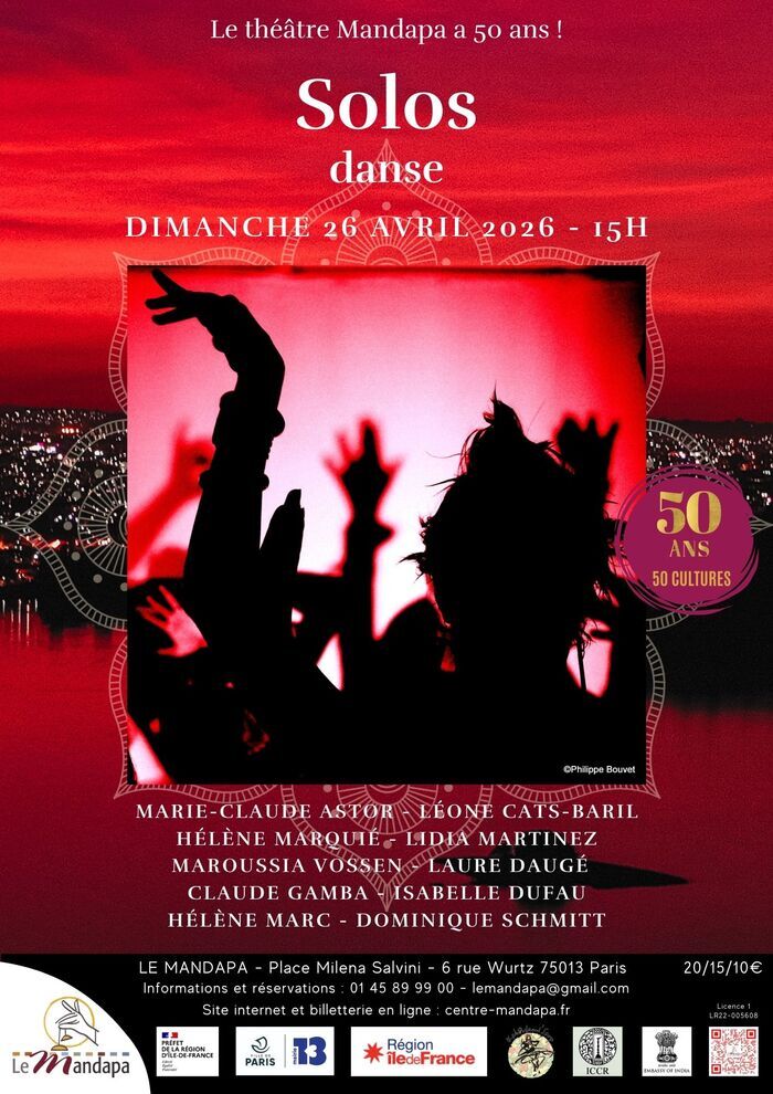 Solos – Danse contemporaine – Journée Internationale de la Danse, Théâtre Mandapa, Paris