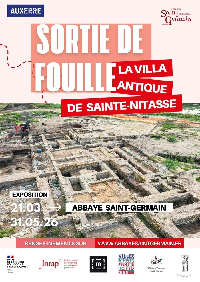 Sortie de fouille : la villa antique de Sainte-Nitasse, Abbaye-Musée Saint-Germain, Auxerre