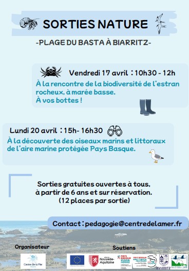 Sortie nature avec le Centre de la Mer  Biarritz