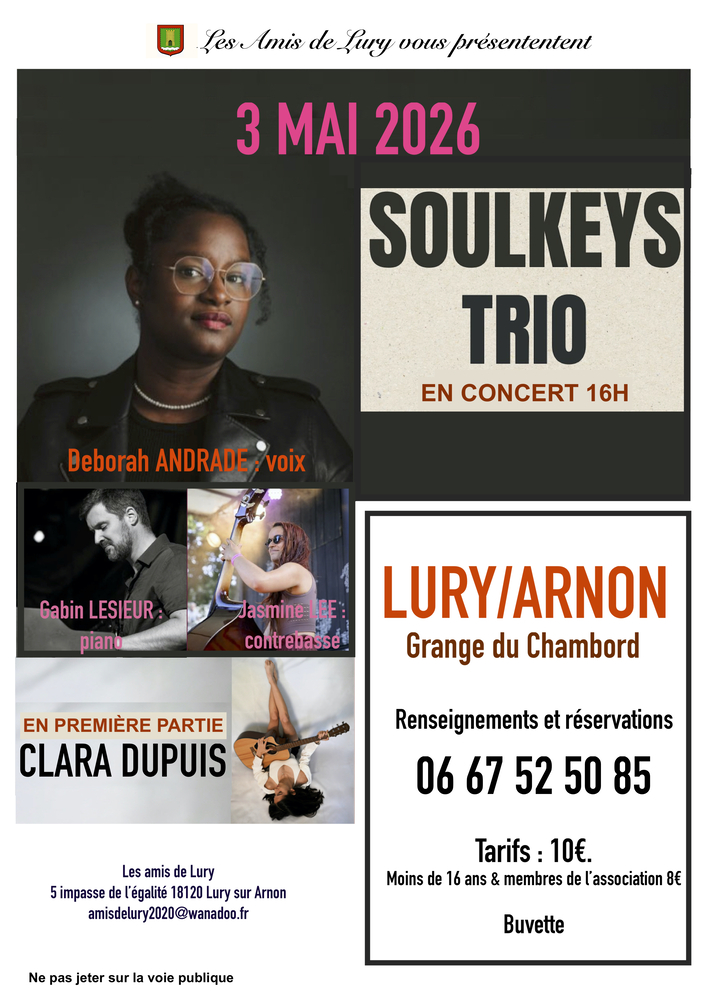 Soulkeys Trio Rue du Chambord Lury-sur-Arnon 2026-05-03