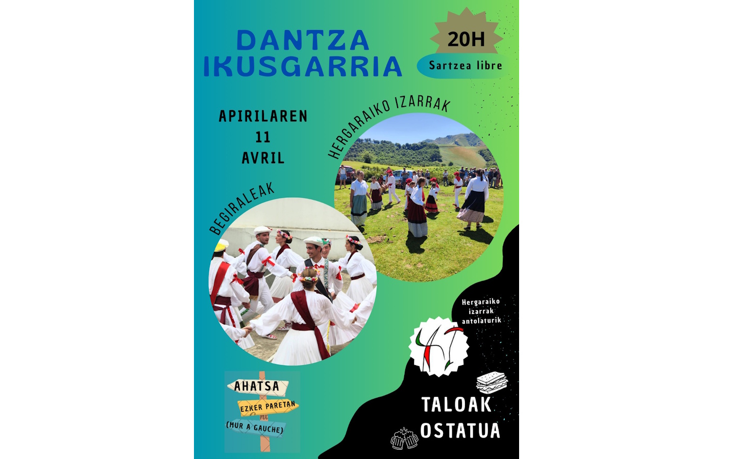 Spectacle de danses basques  Ahaxe-Alciette-Bascassan