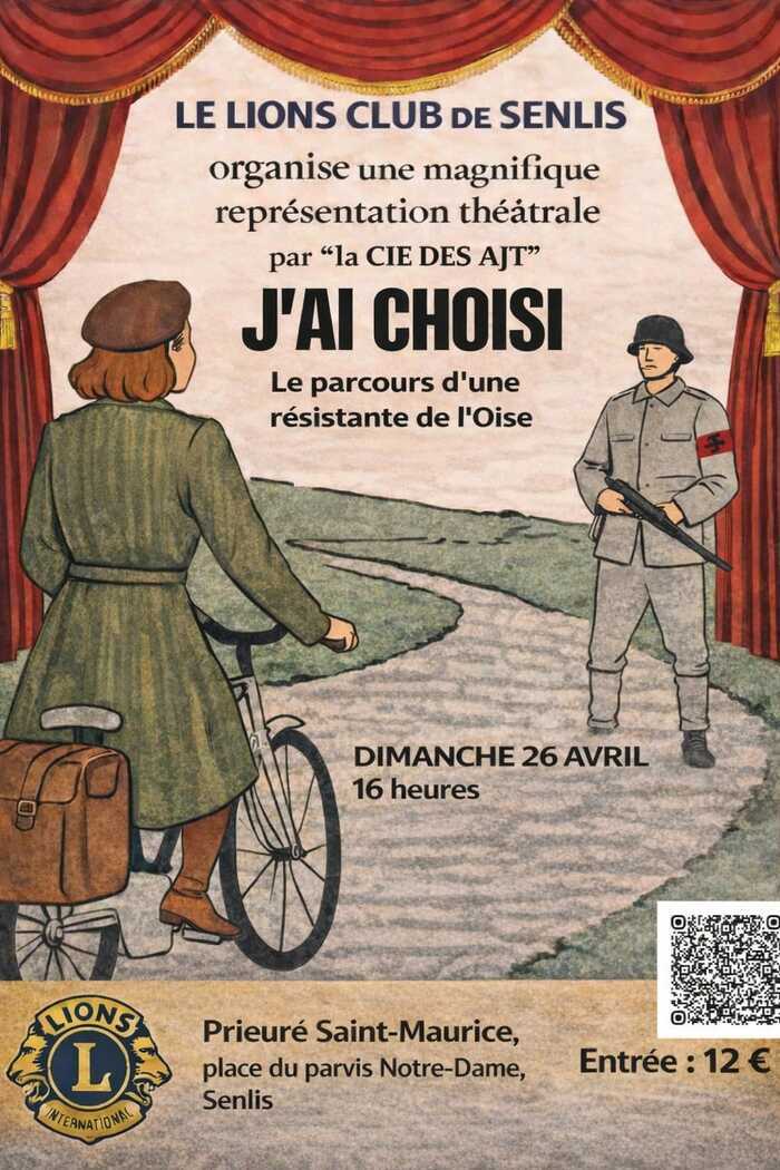 Spectacle de théâtre par la CIE des AJT, Prieuré Saint-Maurice – entrée par le Parc du Château Royal, Senlis