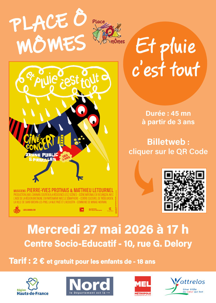 Spectacle « Et pluie c&rsquo;est tout », Centre Socio-Éducatif, Wattrelos