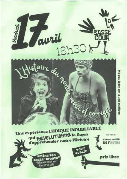 Spectacle l&rsquo;Histoire du monde revue et corrigée  Villefranche-de-Rouergue