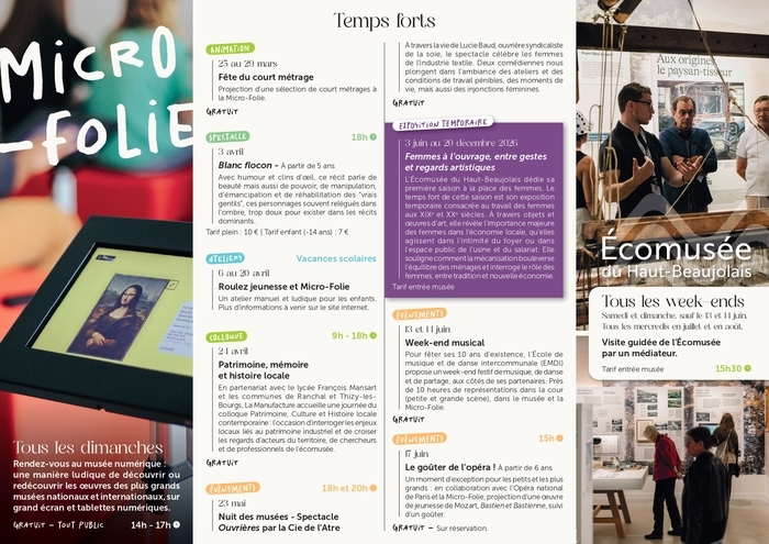 Spectacle Ouvrières par la Cie de l’Atre Écomusée du Haut-Beaujolais.- La Manufacture Thizy-les-Bourgs