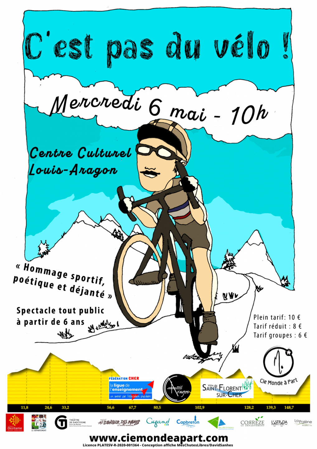 Spectacle tout Public C'est Pas Du Vélo 70 Avenue Gabriel Dordain Saint-Florent-sur-Cher 2026-05-06