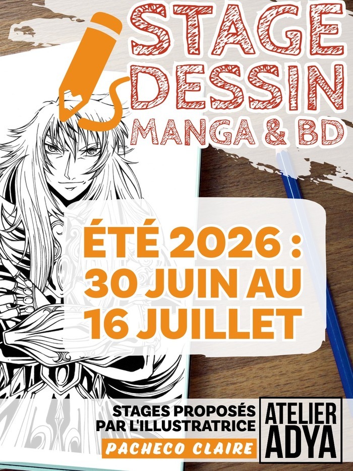 Stage de Dessin, Manga et BD Atelier Adya Orvault