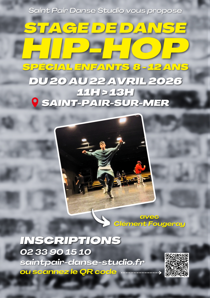 Stage de hip-hop spécial enfants de 8 à 12 ans ZA du croissant Saint-Pair-sur-Mer