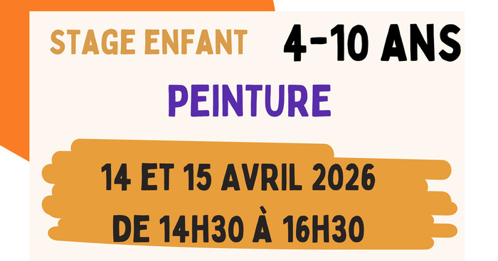 Stage de peinture pour les enfants, Salle de peinture de Gestes et expression, Saint-Médard-en-Jalles