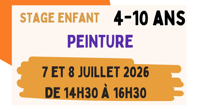 Stage de peinture pour les enfants Salle de peinture de Gestes et expression Saint-Médard-en-Jalles