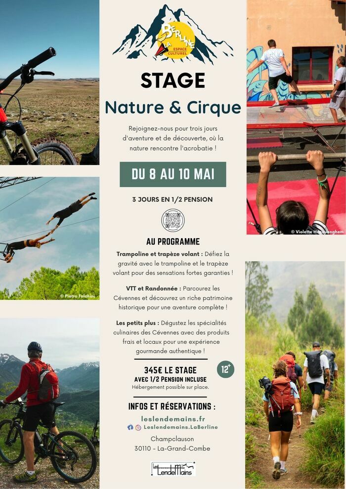 Stage Pleine Nature & Cirque Espace culturel La Berline Champclauson