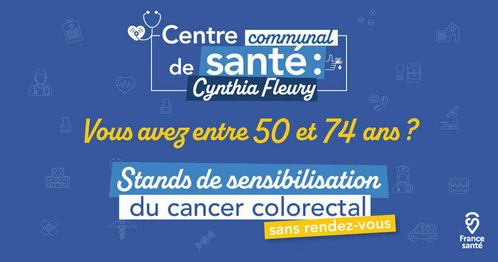 Stand de sensibilisation sur le cancer colorectal, Centre communal de santé Cynthia Fleury, Saint-Médard-en-Jalles