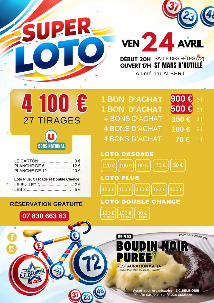 Super LOTO 4100E – E.C.BELINOISE, Saint-Mars-d&rsquo;Outillé – Albert Cossart, Saint-Mars-d&rsquo;Outillé