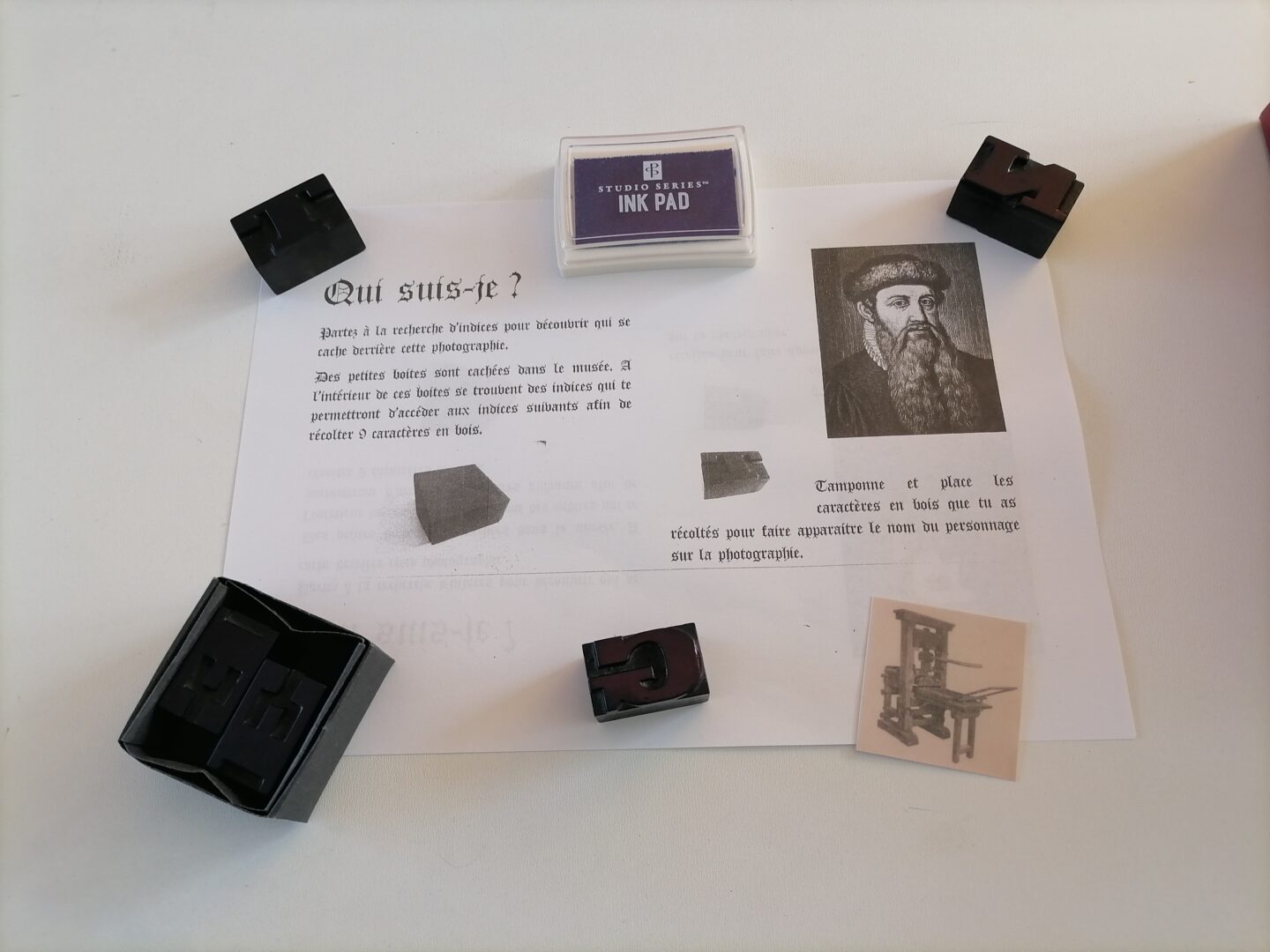 Sur les traces de Gutenberg (à partir de 5 ans)  Le Malesherbois