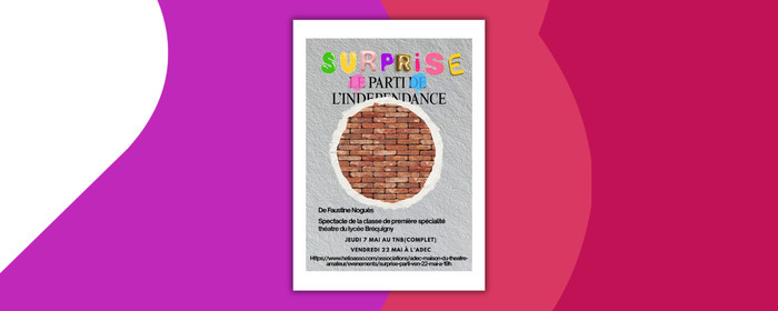 Surprise parti, ADEC / Maison du Théâtre amateur, Rennes