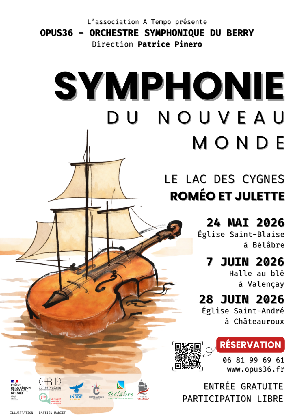 Symphonie du nouveau monde Le lac des Cygnes  Bélâbre