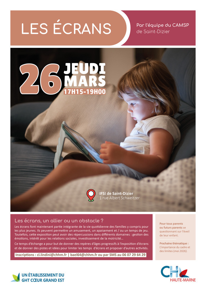 Temps d&rsquo;échange sur les enfants et les écrans, IFSI IFAS Saint-Dizier, Saint-Dizier
