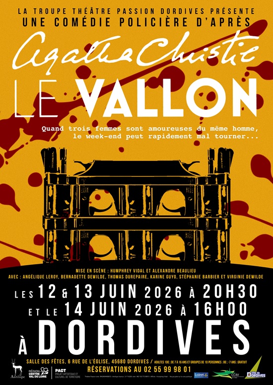 Théâtre Agatha Christie Le Vallon  Dordives
