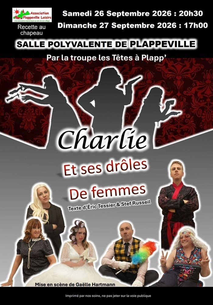 THÉÂTRE – CHARLIE ET SES DRÔLES DE FEMMES Salle polyvalente Plappeville Plappeville