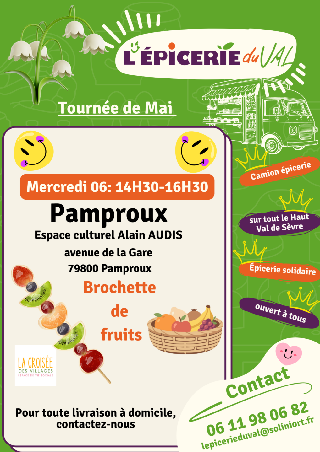 Tournée de l&rsquo;Epicerie du Val à Pamproux espace culturel Alain Audis Pamproux