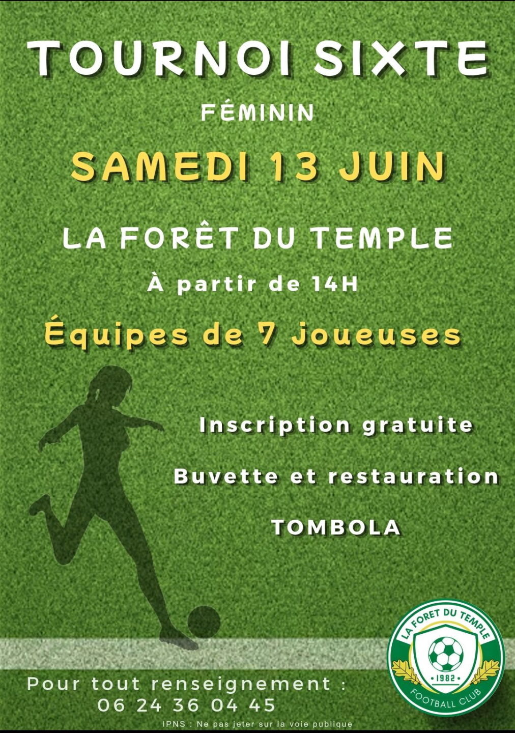 Tournoi de Foot Féminin  La Forêt-du-Temple