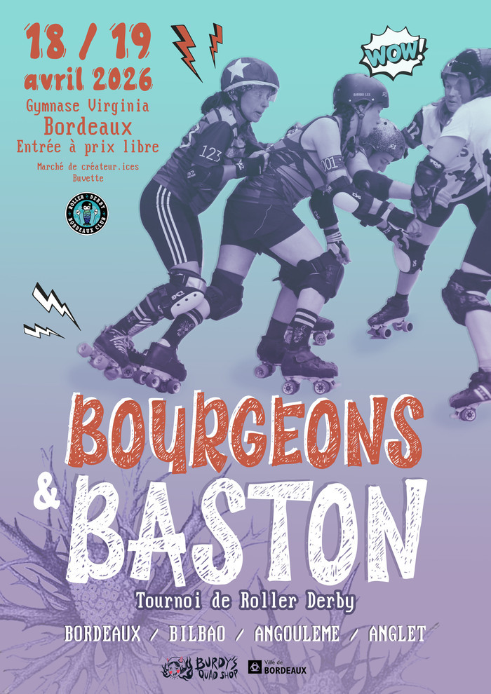 TOURNOI DE ROLLER DERBY – BOURGEONS ET BASTON, Stade Bordelais, Bordeaux