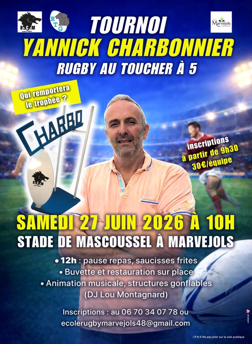 TOURNOI YANNICK CHARBONNIER  Marvejols