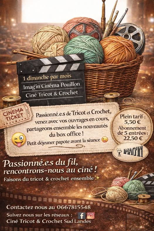 Tricot & Crochet Ciné  Pouillon