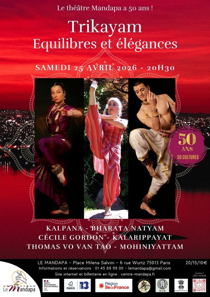 Trikayam – Equilibres et élégances, Théâtre Mandapa, Paris