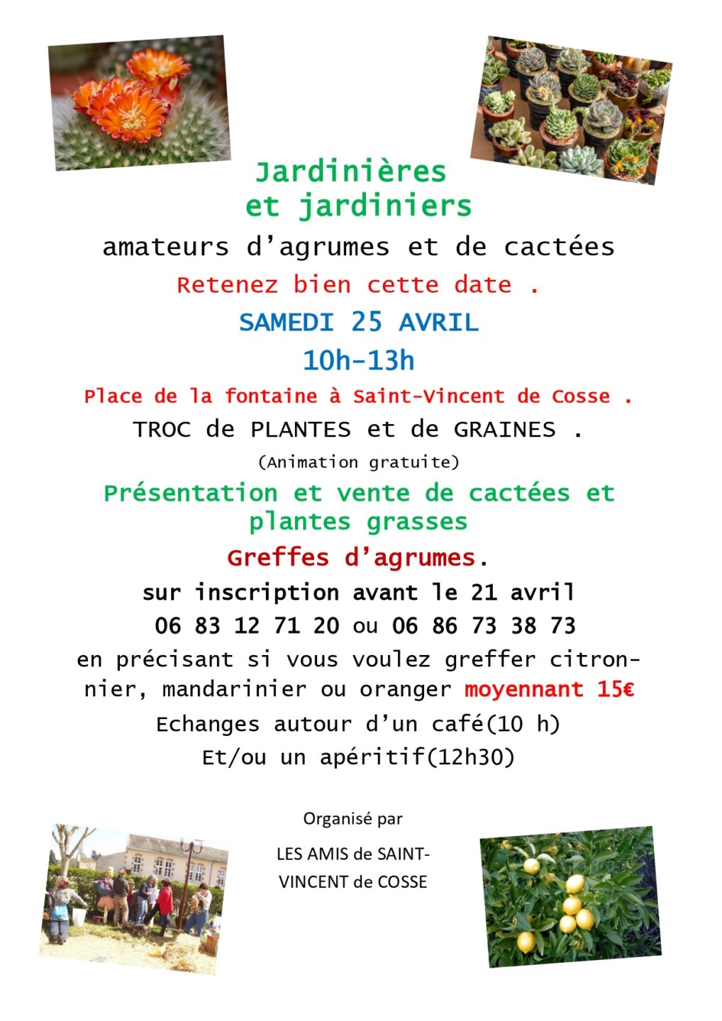 Troc de Plantes Graines  Saint-Vincent-de-Cosse