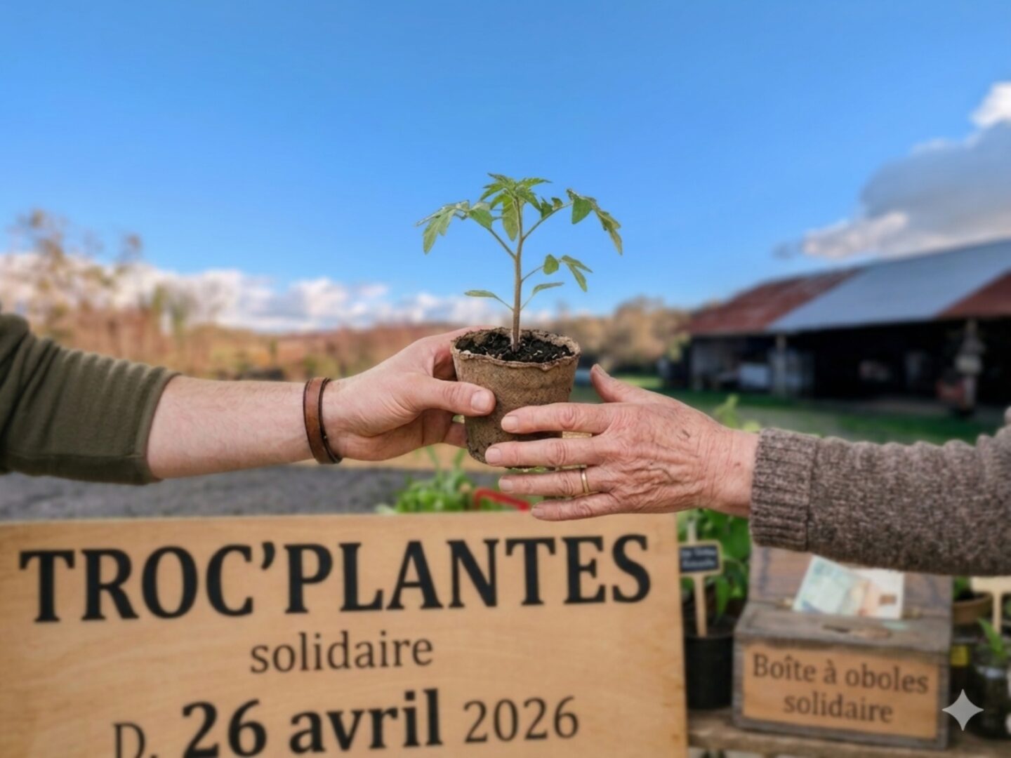 Troc'Plantes solidaire Darbalot Capian 2026-04-26
