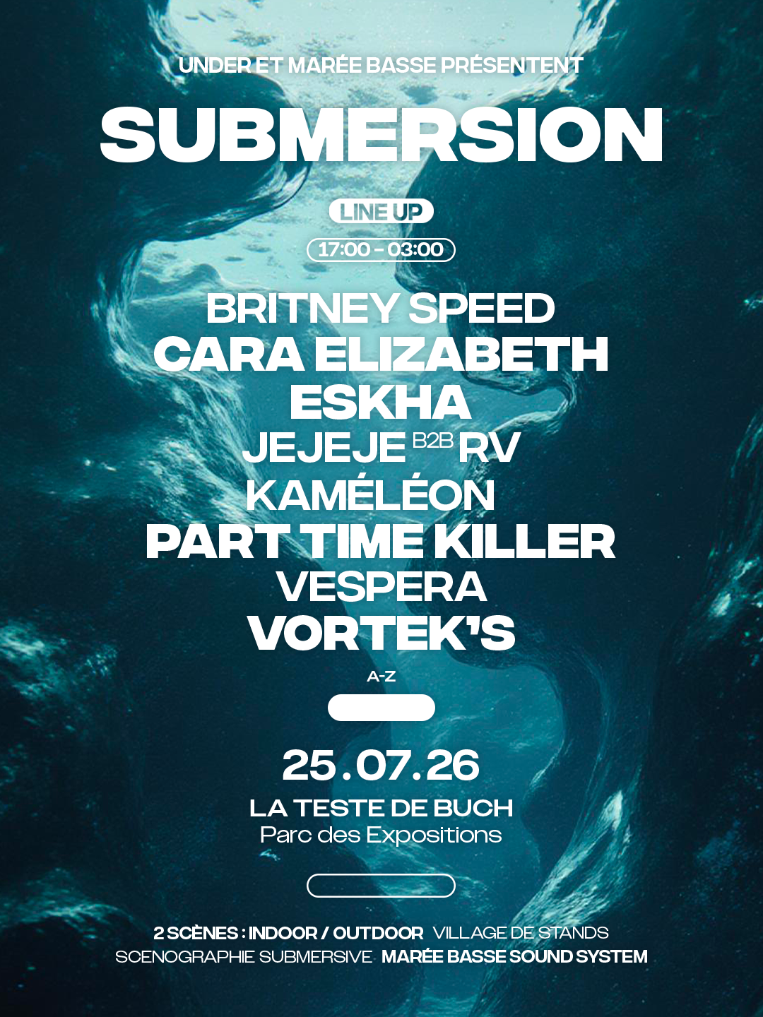 UNDER EVENTS x MARÉE BASSE 940 Avenue de l'Europe La Teste-de-Buch 2026-07-25