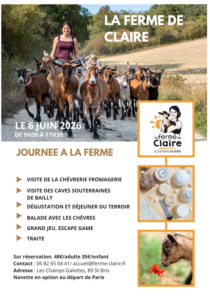 Une journée au milieu des chèvres à La Ferme de Claire, La ferme de Claire – écosystème Ultéria, Saint-Bris-le-Vineux
