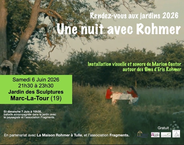 Une nuit avec Rohmer Le Jardin de sculptures de Marc-La-Tour Lagarde-Marc-la-Tour