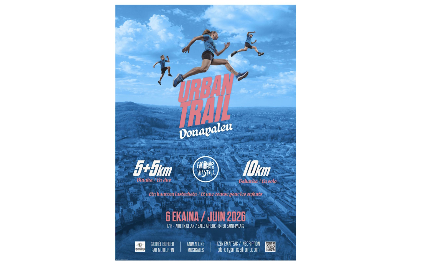 Urban Trail Donapaleu course