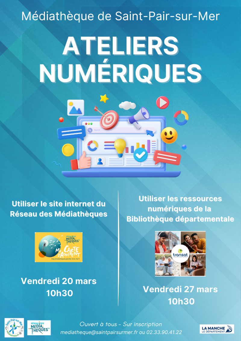 Utiliser le site internet du Réseau des médiathèques trucs et astuces  Saint-Pair-sur-Mer