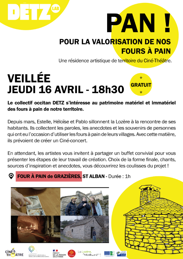 VEILLÉE ÉTAPE DE RÉSIDENCE DE TERRITOIRE  Saint-Alban-sur-Limagnole