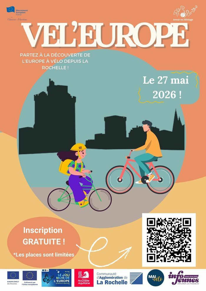 Vel'Europe 2026 Communauté d'Agglomération de la Rochelle La Rochelle