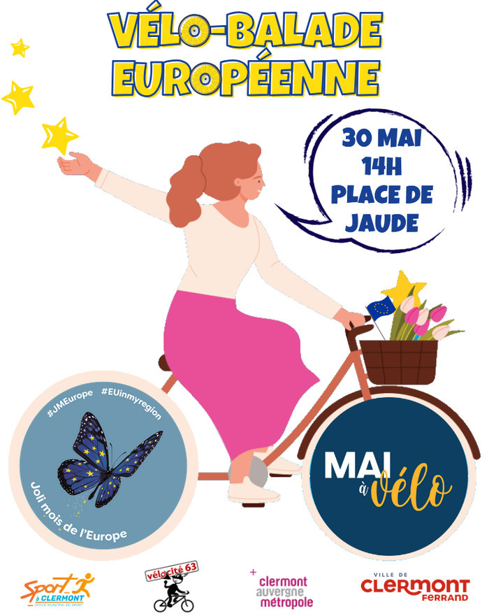 Vélo-balade européenne Place de Jaude Clermont-Ferrand