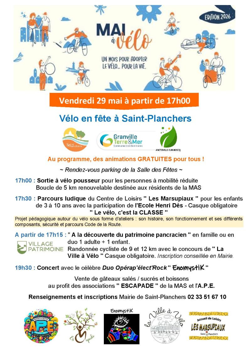 Vélo en Fête Salle des fêtes Saint-Planchers