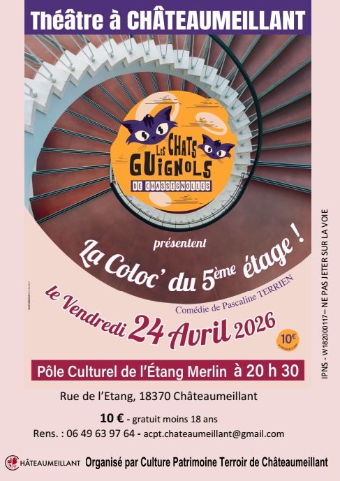 Vendredis culturels, Théâtre La colo&rsquo; du 5ème étage  Châteaumeillant