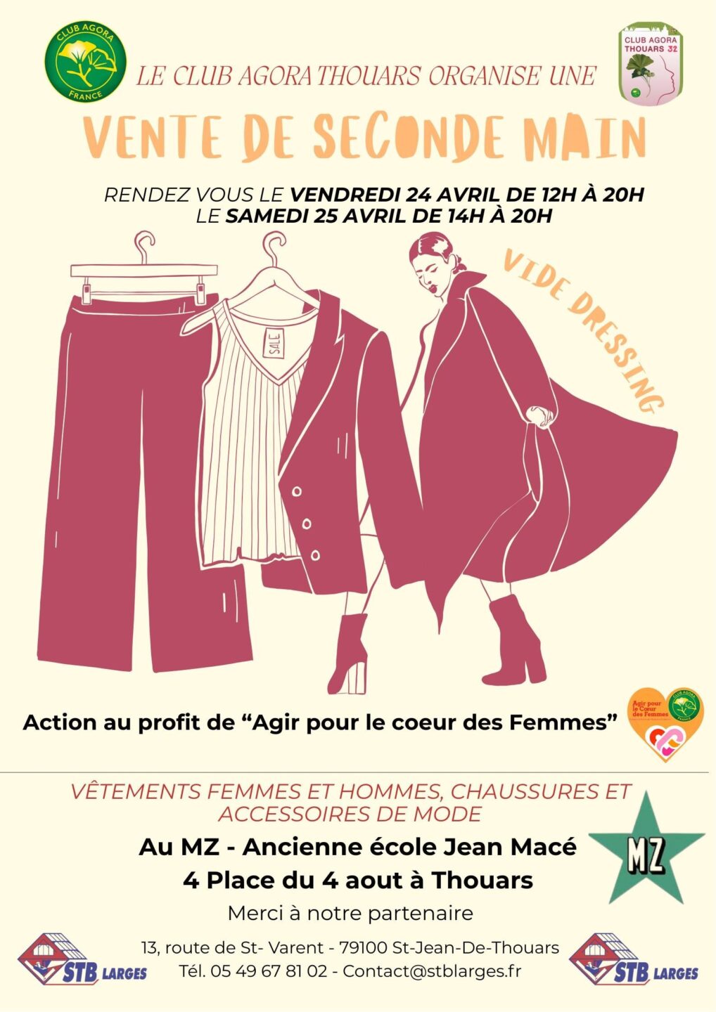 Vente de seconde main Club Agora Ancienne école Jean Macé MZ Thouars 2026-04-24
