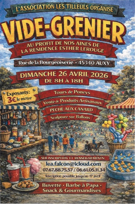 Vide-grenier Rue de la Bourgeoiserie Auxy 2026-04-26