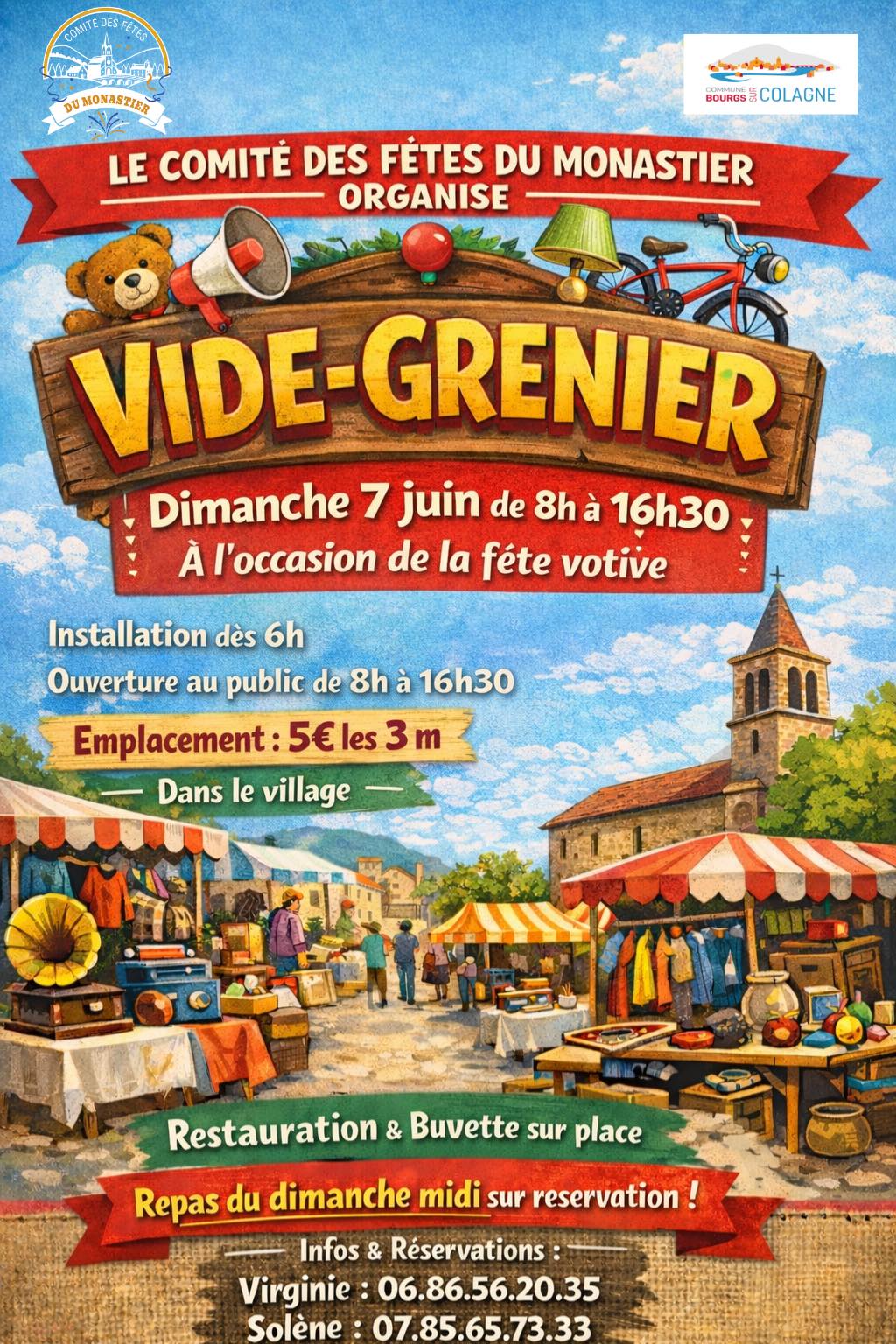 VIDE GRENIER  Bourgs sur Colagne