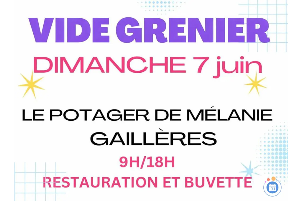Vide grenier dans la nature Le Potager de Mélanie Gaillères