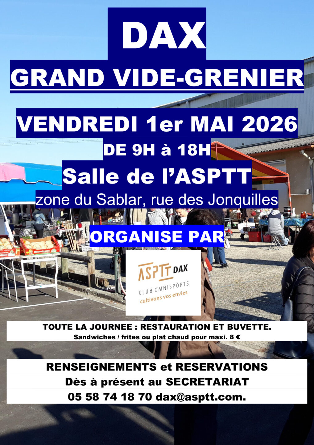 Vide grenier 2 rue des Jonquilles Dax 2026-05-01