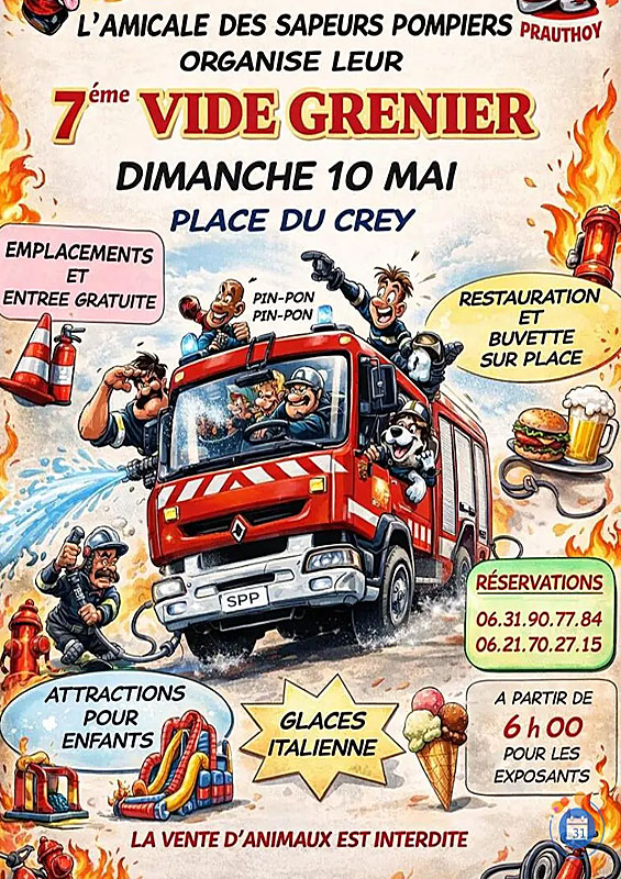 Vide-grenier de Prauthoy Salle Polyvalente Le Montsaugeonnais 2026-05-10